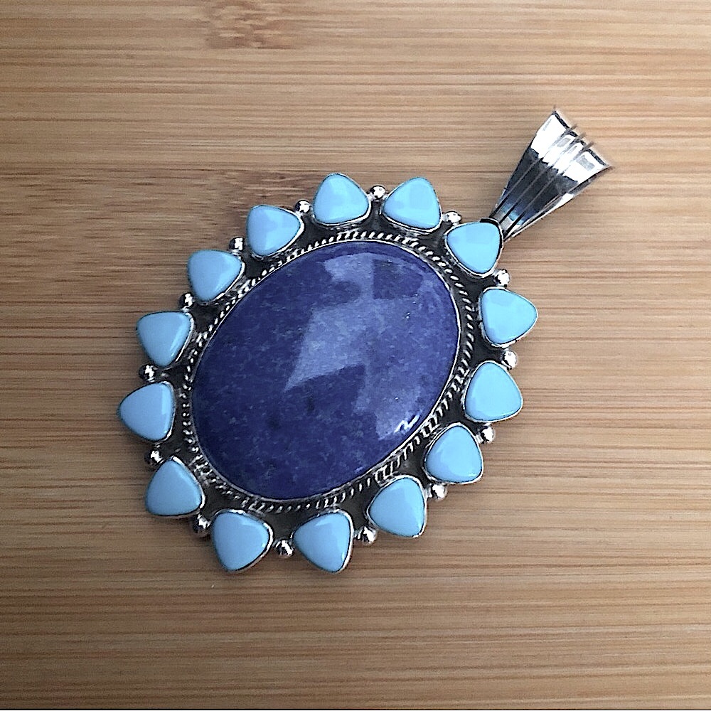 $218 Navajo Running Bear Estate Southwest Large Pendant Sterling Silver RB 925 - Picture 5 of 6